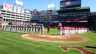 BJ Thomas Sings the National Anthem for the Texas Ranger [upl. by Oicnoel]