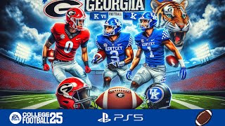 Georgia vs Kentucky 2024 NCAA Football 25 Showcase  PS5 Gameplay [upl. by Asenav]