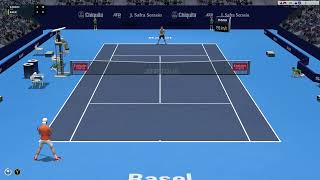 Djokovic vs Bublik Full Ace Tennis QF ATP500 Basel [upl. by Beeck]