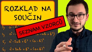 Rozklad na součin  seznam vzorců [upl. by Dopp939]