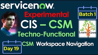 CIS  CSM Batch 1  Day 19  CSM Workspace Demo in Details [upl. by Daiz854]