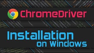 How to install Chromedriver on Windows 10 [upl. by Castro417]