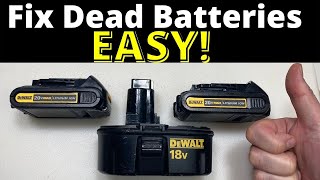 SECRET to Fix Drill Batteries that Wont Charge [upl. by Melentha]