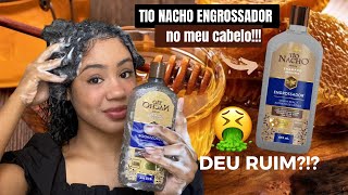 Testei TIO NACHO ENGROSSADOR no meu cabelo deu ruim 😖 [upl. by Levania]