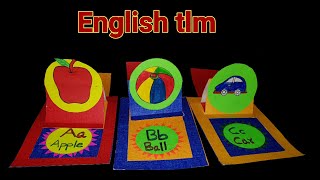 English tlm working model with making process for LKG  UKG  1ST CLASS CHILDREN [upl. by Raual239]