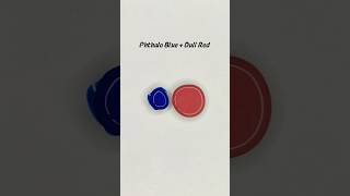 Phthalo BlueDull Red colormixing satisfying relaxing asmr shorts [upl. by Nagaer]