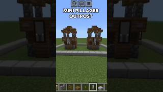 Minecraft mini pillager outpost build minecraftpe minecraftbuild [upl. by Edlihtam]