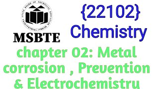 LEC 05CHEMISTRYMETAL CORROSION ITS PREVENTION AND ELECTROCHEMISTRY [upl. by Caraviello389]