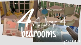 4 4 by 4 bedrooms  Bloxburg  aesthetic [upl. by Kuhn]