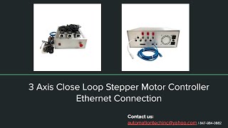 3 Axis NEMA23 Close Loop Stepper Motor Controller with Ethernet Connection [upl. by Sedinoel]