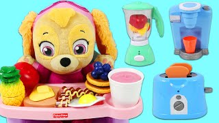 Paw Patrol Baby Skye Morning Routine Breakfast Time [upl. by Eilah]