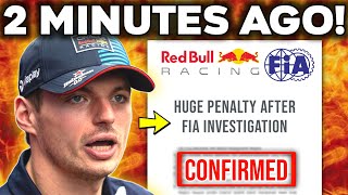 HUGE PENALTY for Max Verstappen JUST CONFIRMED after FIA INVESTIGATION at BRAZIL GP  F1 News 2024 [upl. by Skardol]