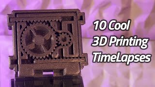 10 Cool 3D Printing TimeLapses  3D Printing Ideas Ender 3 Prusa MK3S [upl. by Lucie256]