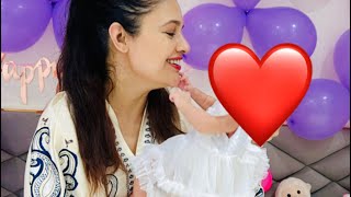 My baby doll completes one month yuvikachaudhary [upl. by Aikrahs]