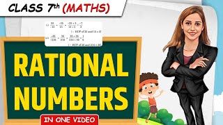 Rational Numbers  Full Chapter in 1 Video  Class 7th Maths  Junoon Batch [upl. by Annaert]