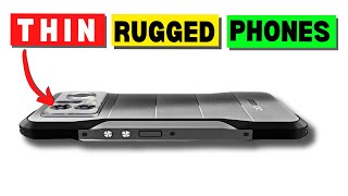 BEST THIN RUGGED PHONES 5 More THINNEST Rugged Phones [upl. by Donald]