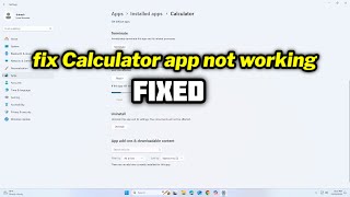 FIXED Calculator app not working in Windows 1011 [upl. by Yerocal]