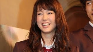 桐谷美玲、ミニスカ制服姿も「ぎりぎりアウト」映画「ヒロイン失格」完成報告会見1 Mirei Kiritani Heroine Shikkaku [upl. by Chrysa]