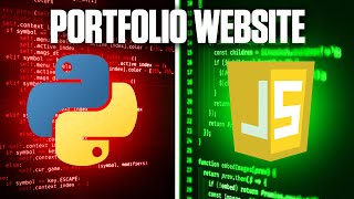 Python  JavaScript  Portfolio Web App Tutorial [upl. by Valencia]