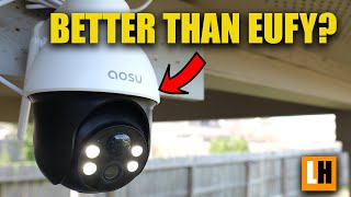 Aosu Solar 3K Outdoor Wireless Tracking Security Camera  D1 SE Review [upl. by Cornelius]