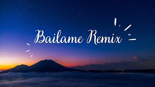 Nacho Yandel Bad Bunny  Báilame Remix Lyrics Video [upl. by Yadsendew677]