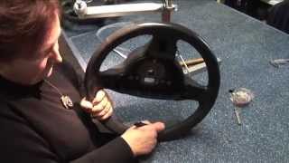 Obszywanie kierownicy skórą Leather steering wheel cover [upl. by Starks]