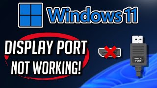 Fix Displayport No Signal in Windows 1110  2024 [upl. by Morvin345]