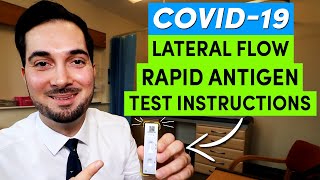 Rapid Lateral Flow COVID Test  How To Use A Rapid Lateral Flow COVID Test Kit [upl. by Mike601]