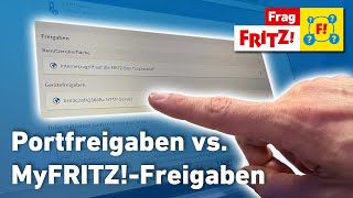 MyFRITZFreigaben vs Portfreigaben  Frag FRITZ [upl. by Yelats]