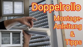 Doppelrollo DIYAnleitung zur Montage amp Tipps  do it yourself Klemmfix montage ohne bohren [upl. by Ninette]