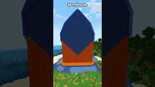 MINECRAFT  TOWER AT DIFFERENT TIMES  3 😍 minecraft shorts [upl. by Milson699]