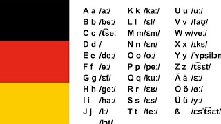 German for beginners  Learn the German Alphabet Pronunciation  German Alphabet song ♫ [upl. by Brouwer]