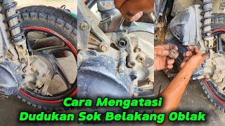 PENYEBAB amp CARA MENGATASI DUDUKAN SOK BELAKANG METIK BEAT  VARIO JEDUG OBLAK NAIK TURUN [upl. by Aihtnys]