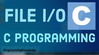 C Programming Tutorial for Beginners 28  C File IO Create Open Write and Close a File [upl. by Ydor131]