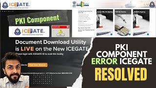 PKI Component Error Resolved DSC Error JAVA SettingsHow to resolve ICEGATE Issuecadeveshthakur [upl. by Alliber985]