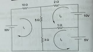 Determine the power absorbed by the 5 ohm resistor using mesh analysis in Telugu  diploma  NA [upl. by Aleafar79]