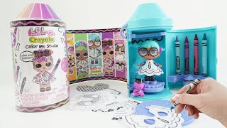 LOL Surprise Dolls Crayola Color Me Studio Crayon Capsule [upl. by Holofernes]