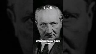 14 Martin Heidegger  Philosophy philosophy heidegger introduction peakintrigue [upl. by Retnuh197]