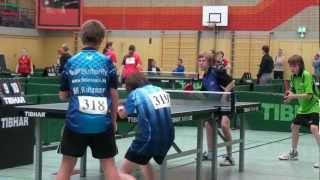 Tischtennis Bayer JugM 2010 Finale Schüler B Doppel Kutzner BesingerRöck Bott [upl. by Delainey]