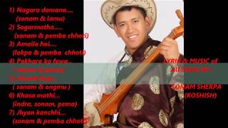 Sherpa Ngading collection Songs of Sonam sherpa Koshish II Audio JUKE BOXs II 7 songs [upl. by Shuman]