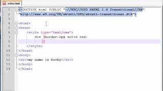 XHTML and CSS Tutorial  29  div [upl. by Halli]