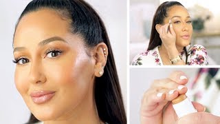 Glowy Spring Makeup Tutorial  All Things Adrienne [upl. by Gavrila963]