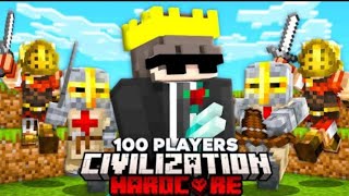 100 Players Simulate CIVILIZATION Tournament In This Minecraft Server [upl. by Anaib]