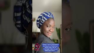 Simple Ankara Headwrap ankara turban youtubeshorts [upl. by Celle]