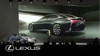 Lexus LC 500 Launch – Detroit Motor Show 2016 [upl. by Elleinwad]