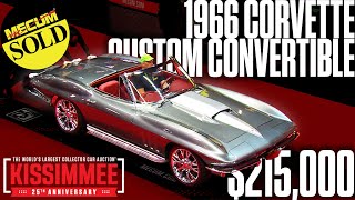 SOLD for 215000 1966 Chevrolet Corvette Convertible  Mecum Kissimmee 2024 [upl. by Billmyre]