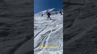 Skiing in mount taranaki Newzealand 🇳🇿 [upl. by Coyle936]