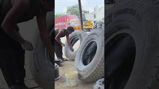 tayar trending automobile yutubeshorts experiment tayer mein powder kaerna shikhtractor [upl. by Sad]