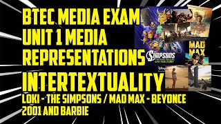 Intertextuality BTEC Media Exam Unit 1 Media Representations [upl. by Harmonie]