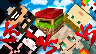 NO BASE DEFENSES 1v1v1v1 in Minecraft Bed Wars [upl. by Eimarrej]